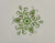 Green English Transferware Plate Garland Flower Swags Madrid Johnson Brothers