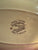 Brown Polychrome Transferware Small Oval Tray Platter  Rural Scenes Girl Bee Skep RARE