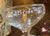 Vtg Bride & Groom Engraved Wedding Champagne Toast Glasses Set Footed Stem Clear