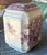 Purple English Transferware Masons Ascot Squared Canister Tea Caddy Flower Basket & Butterfly