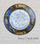 1920 Grimwades Phoenix Byzantine English Chintz Blue Transferware Coaster Plate