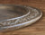 Antique Round Carved Wood English Bread Board Flowers & Vines
