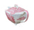 Vintage Red / Pink English Transferware Teapot Farnham Castle Scenes