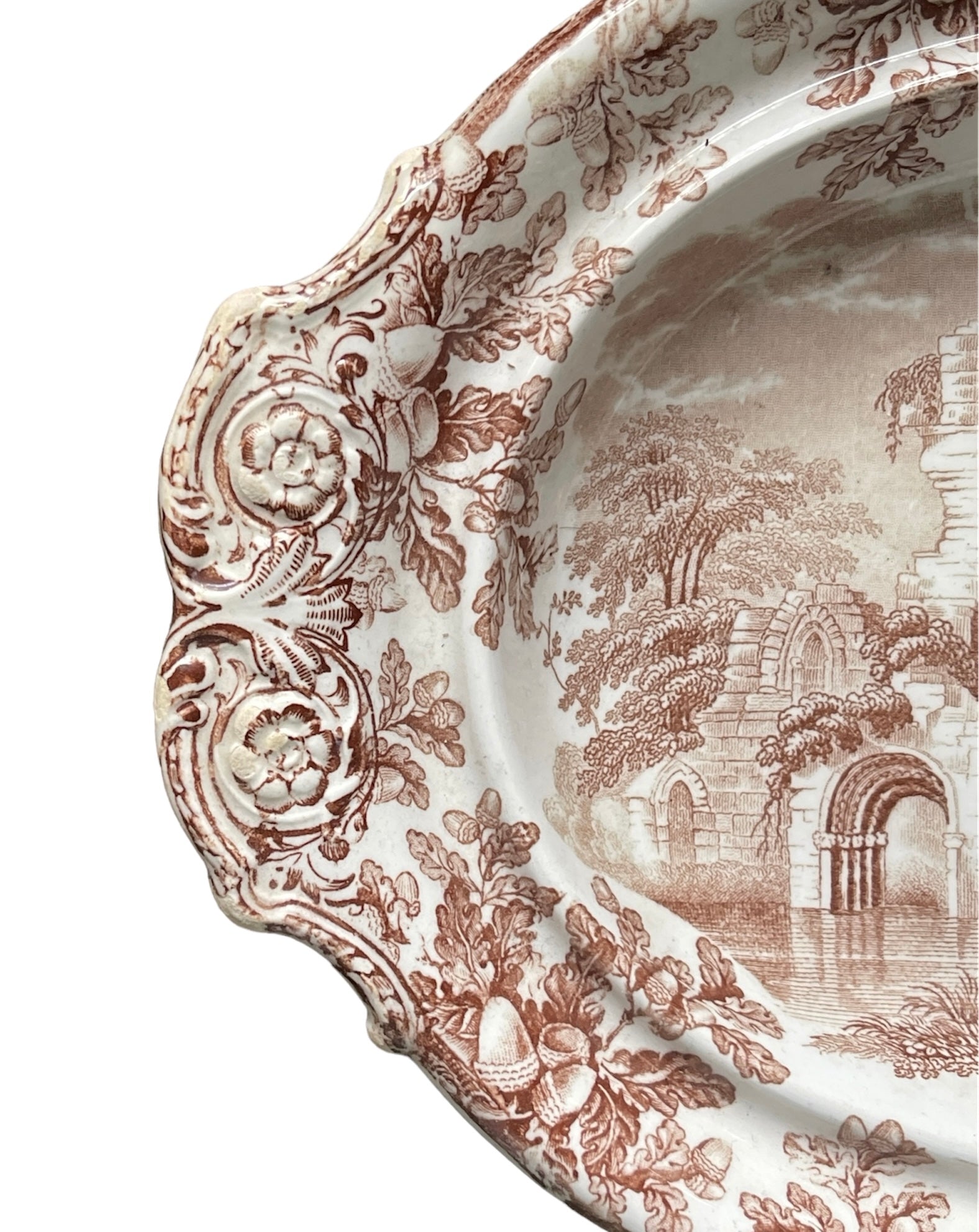 Brown Ware Brown Transferware