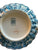 Victorian Aesthetic Movement Turquoise Transferware Lidded Butter Pail Tub / Crock Spode W T Copeland Daisies