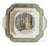 Green Trim Tab Handled Transferware Serving Plate Cries of London Sweet China Oranges