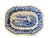 Antique Blue Transferware Rectangular Bowl Copeland Spode RURAL SCENES Cottage Herd of Cattle Cows