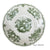 Mason's Green Transferware Fruit Basket Handled Soup Bowl & Saucer