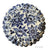 Antique Cobalt Blue Aesthetic Movement Transferware Spode Copeland Fluted Edge Starflower Plate