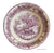 Purple Transferware Pastoral Davenport Candy Dish Bowl Harvest Loading Hay Farm & Horse Scene