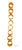 Set of 8 Orange Amber Beaded  Napkin Rings
