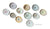 Instant Wall Display - Collection of Multicolored English Transferware Plates - 11 Mix n Match