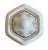Miniature 2” English Transferware Masons Chinoiserie Flowers Hexagon Shaped Ginger Jar or Pill Box