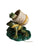 Vintage Majolica Frog on Lily Pad w/ Wicker Matches / Toothpick Holder