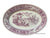RARE Vntg Restaurant Purple Chinoiserie Willow Transferware Serving Platter Enchanted Garden Pagoda Alpine Scenery