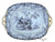 Antique 19th C Staffordshire Mulberry Black  Transferware Pearlware Covered Dish
