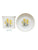 Vintage English Worcester Yellow Daffodil & Lavender  Flowers Matches / Toothpick / Cigarette Holder & Trinket Dish