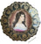Royal Vienna Signed Amarosa Portrait Plate Deep Green Border