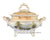 ULTRA RARE Yellow Staffordshire 4 Color Transferware Enoch Wood Butterfly Border Tureen 1830