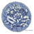 10” Antique Wedgwood Blue Transferware Lilly Water Lily Plate