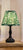 Green w/ White Flowers Pleated Lamp Shade