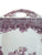 Purple English Transferware Masons Ascot Tab Handled Tray  Flower Basket & Butterfly