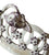 RARE Antique Purple & White Transferware Filigree Fretwork Chestnut Bowl w/ Grazing Sheep
