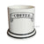 Vintage English Black & White Transferware Advertising  Coffee Canister Jar
