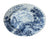 Lg Vintage Blue Transferware Platter Pastoral Scene w/ Church Spire & Winding River