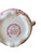 English Red Transferware Scuttle Shaving Mug Cup w/ Horses Thatched Cottage Scenes