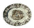 Spode Copeland Byron Pastoral Brown Transferware Platter Cattle Child Dog The Cow Doctor