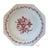 Pink / Red  Vintage English Ironstone Octagon Plate Victorian Chantilly Roses