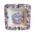 Maling Purple Transferware Square Ashtray Coaster Castles Grazing Sheep Ivy and Berries Border
