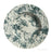Vintage Teal Transferware English Rim Salad / Soup Bowl  Lily Rare