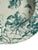 Vintage Teal Transferware English Rim Salad / Soup Bowl  Lily Rare