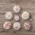 Instant Wall Display - Collection - Red English Transferware Plates  7 Mix n Match