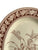 Spode Copeland Victorian Aesthetic Movement Brown Transferware Platter Monarch Butterfly & Daisies