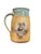 Vintage Dimensional Handmade Signed STONEWARE Pottery Funny Face Stein Mug
