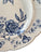 Vintage Aesthetic Mvmt Style Blue Transferware Serving Plate Airy Botanicals