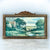 Quiet Country Bridge Crossing in Ornate Carved Frame Painting