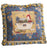 Blue Pillow Needlepoint Cover French Country Hen on Basket  Floral