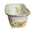 Black Transferware Ironstone Claw Foot Bath Tub SOAP Dish Yellow Flowers