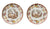 Antique Minton Staffordshire 15" Round Platter | Brown Polychrome Transferware | Victorian Garden Scene | Circa 1891–1901