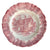 Scenic Red Transferware Plate Romantic English Charm John Milton's Cottage
