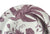 Purple Toile Transferware Plate Birds Roses Pheasants