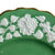 Antique Clobbered Green Plate Embossed Floral Border Rhapsody George Jones Hand Painted Floral Bouquet