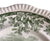 Rare Antique Copeland Spode Ruins Green Transferware Plate Acorn & Oak Leaf Border