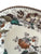 Brown Transferware Hand Enameled Platter Antique Wedgwood Vine Autumn Flowers