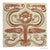 Antique Corn Bros Aesthetic Movement Art Nouveau Brown Transferware Water Lily Tile