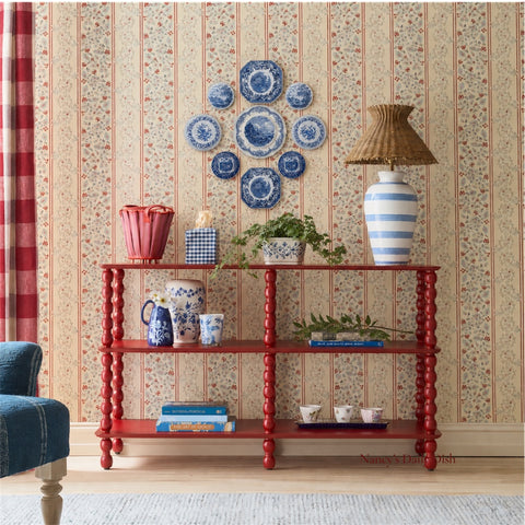 Instant Platewall Display - Collection - Blue & White English Transferware Plates Pastoral & Florals 9 Mix n Match